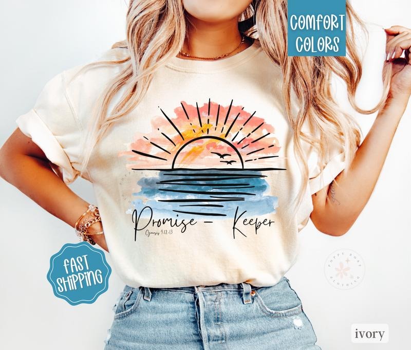 Promise Keeper Shirt Comfort Colors, Christian Tshirts, Religious Tee Hoodie, Sweatshirt | HypeDripTees.com