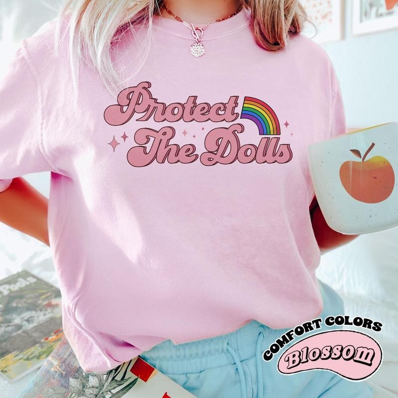 Protect The Dolls T-Shirt, Feminist T-Shirt, Gender Equality Shirt, Human Rights Activist Top, Short Sleeve Jersey Tee...