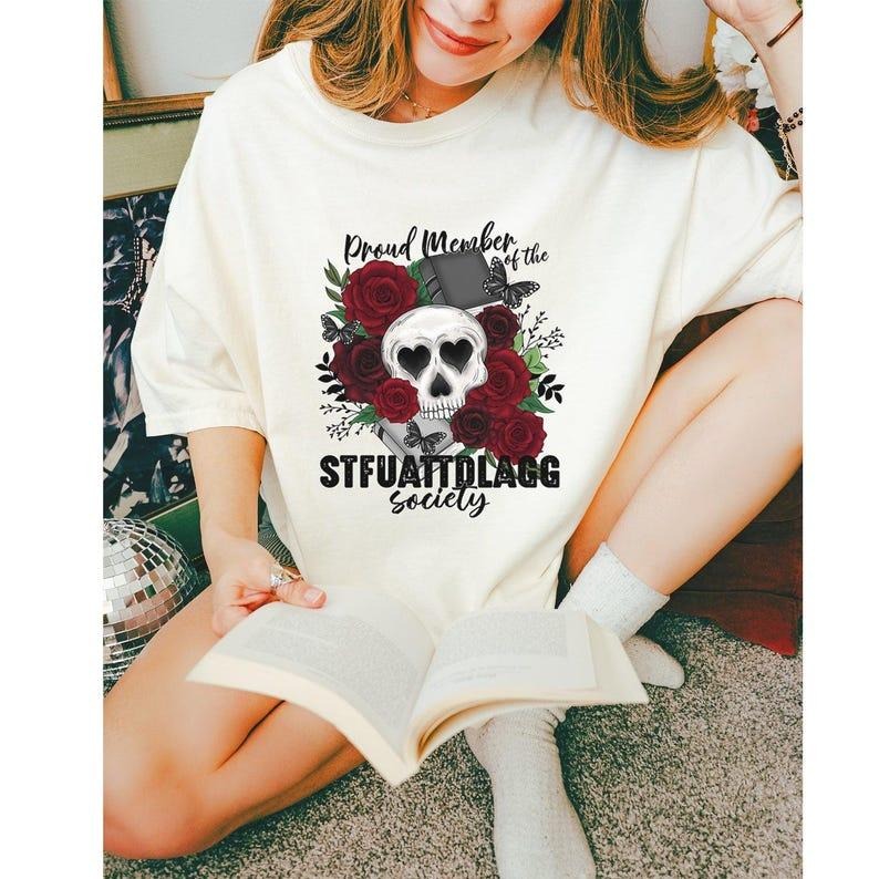 Proud Member Of The Stfuattdlagg Society Vintage Soft Unisex T-shirt, Smut Reader Gift, Booktok Gift, Booktok Shirts,...