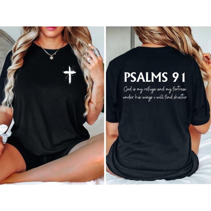 Psalm 91 T-Shirt: Christian Bible Verse Shirt Hoodie, Sweatshirt | HypeDripTees.com
