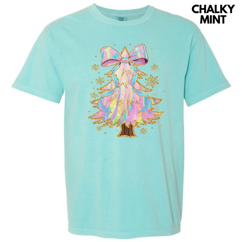 Psychedelic Swirls Christmas Tree Comfort Colors T-Shirt 'NLB' Hoodie, Sweatshirt | HypeDripTees.com