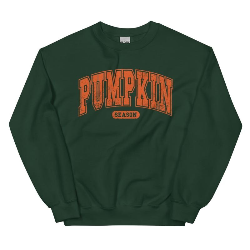 Pumpkin Season Sweatshirt - Vintage Halloween Design, Unisex, Comfortable Cotton, Casual Style, Fall Crewnecks, Trending...