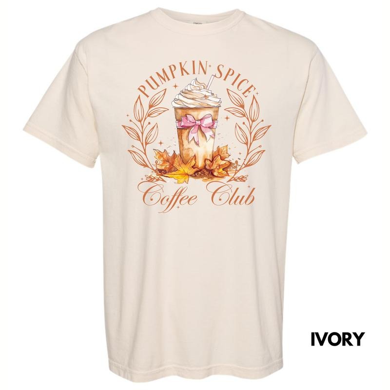 Pumpkin Spice Coffee Club Comfort Colors T-Shirt 'NLB' Hoodie, Sweatshirt | HypeDripTees.com