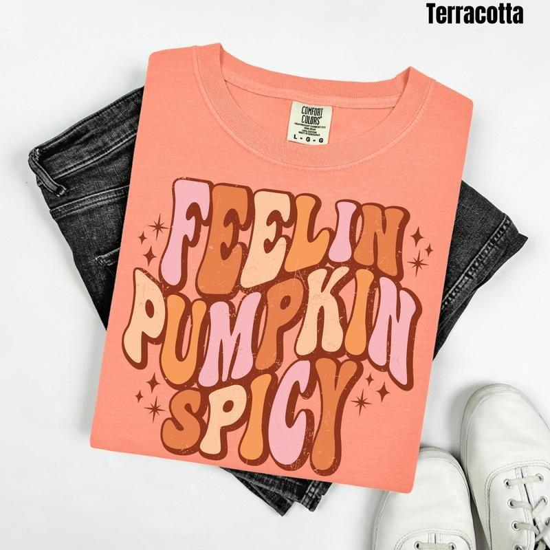Pumpkin Spicy Comfort Colors T-Shirt 'NLB' Hoodie, Sweatshirt | HypeDripTees.com
