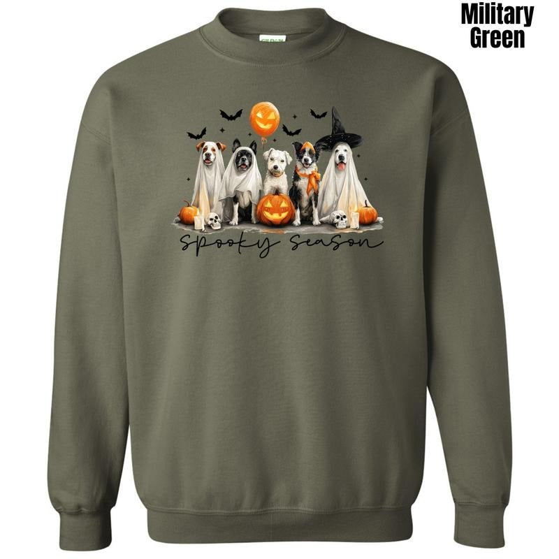 Puppy Spooky Season Sweatshirt 'NLB' T-Shirts, Hoodie | HypeDripTees.com