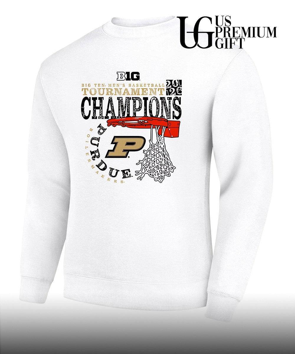 Purdue Boilermakers 2026 Big Ten Men’s Basketball Tournament Champions cut nets shirt