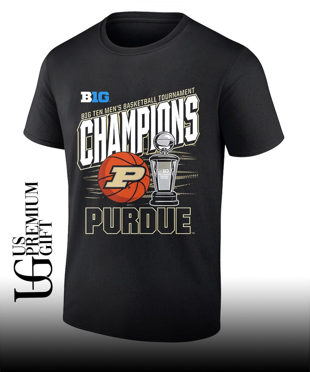 Purdue Boilermakers 2026 Big Ten Men’s Basketball Tournament Champions trophy shirt