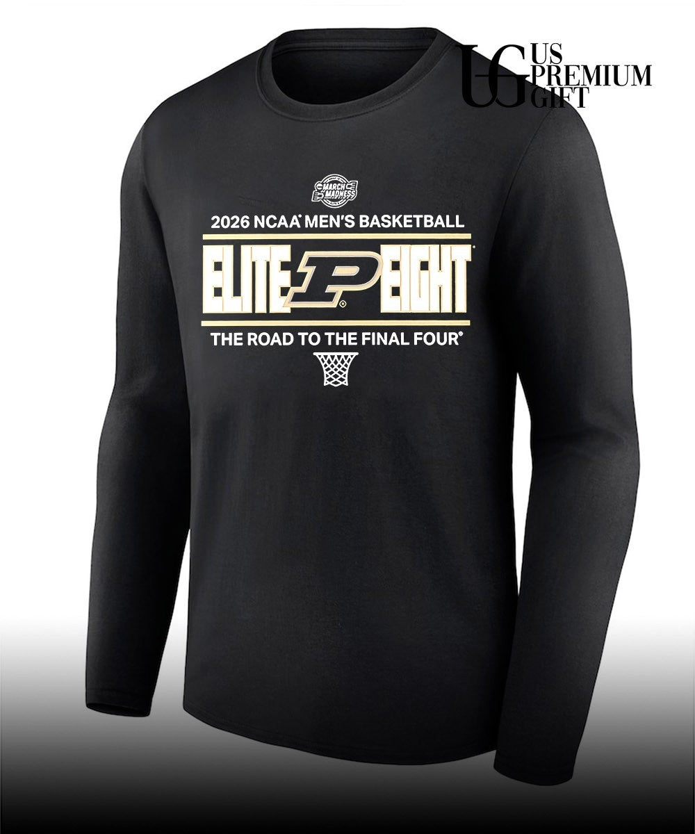 Purdue Boilermakers 2026 NCAA Men’s Basketball Elite 8 Bound the road to the Final Four shirt