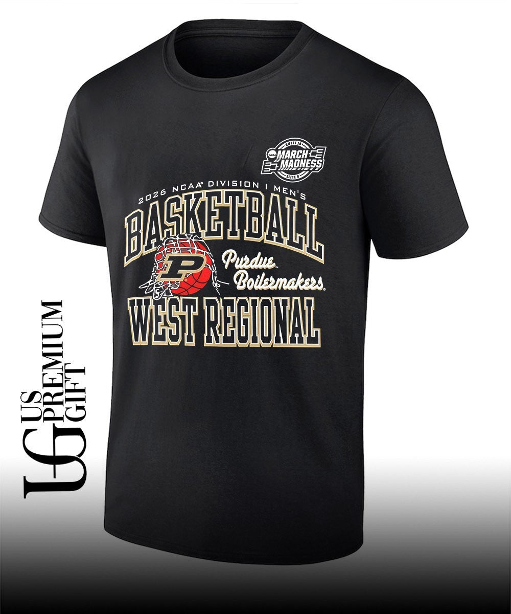 Purdue Boilermakers basketball NCAA Division I March Madness West Regional 2026 shirt