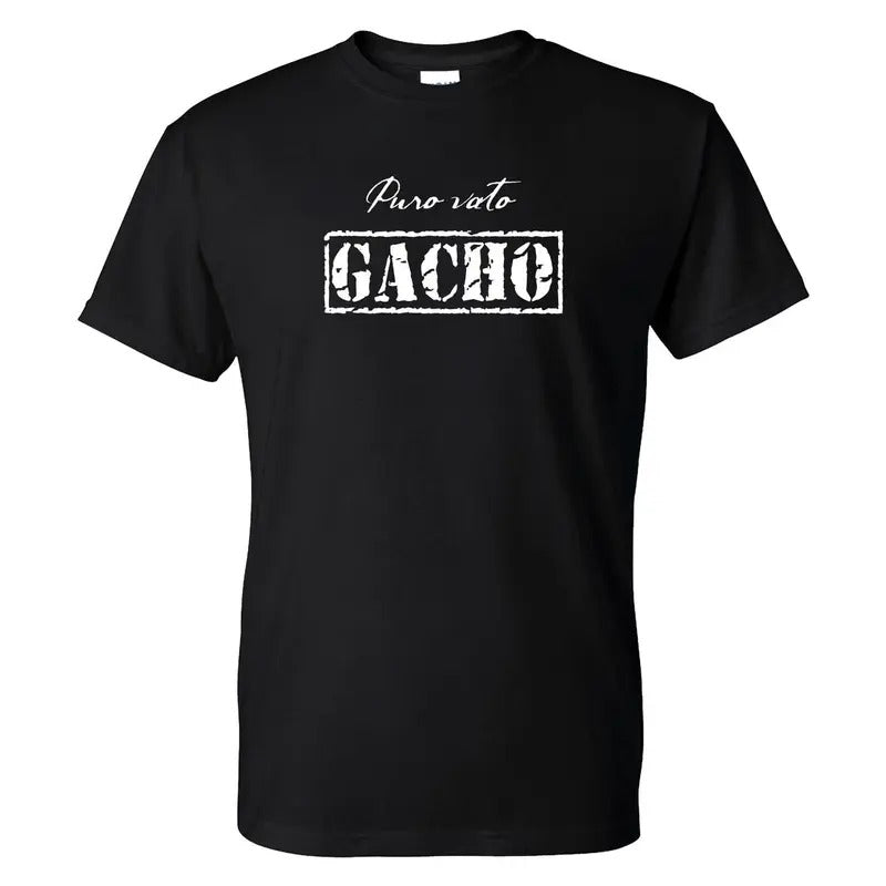 Puro Vato GACHO T-Shirt - Casual Classic Cotton Crewneck Tee with Graphic Design Hoodie, Sweatshirt | HypeDripTees.com