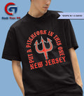 Put a Pitchfork in this one new jersey logo shirt