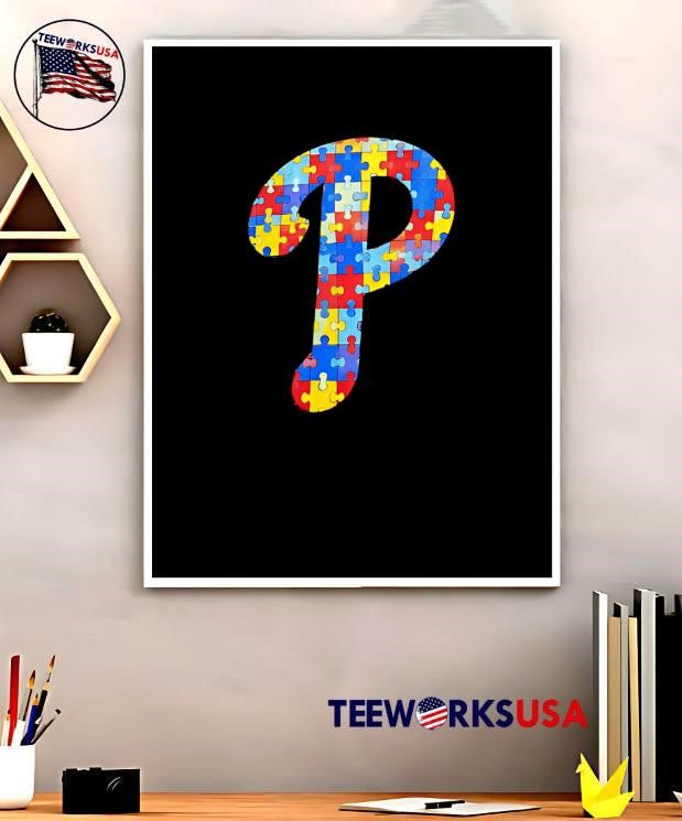 Puzzle Piece Logo Phillies T-Shirt