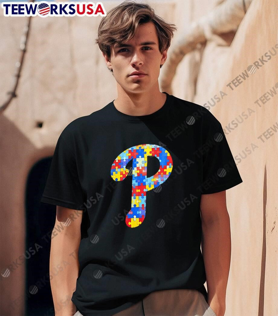 Puzzle Piece Logo Phillies T-Shirt