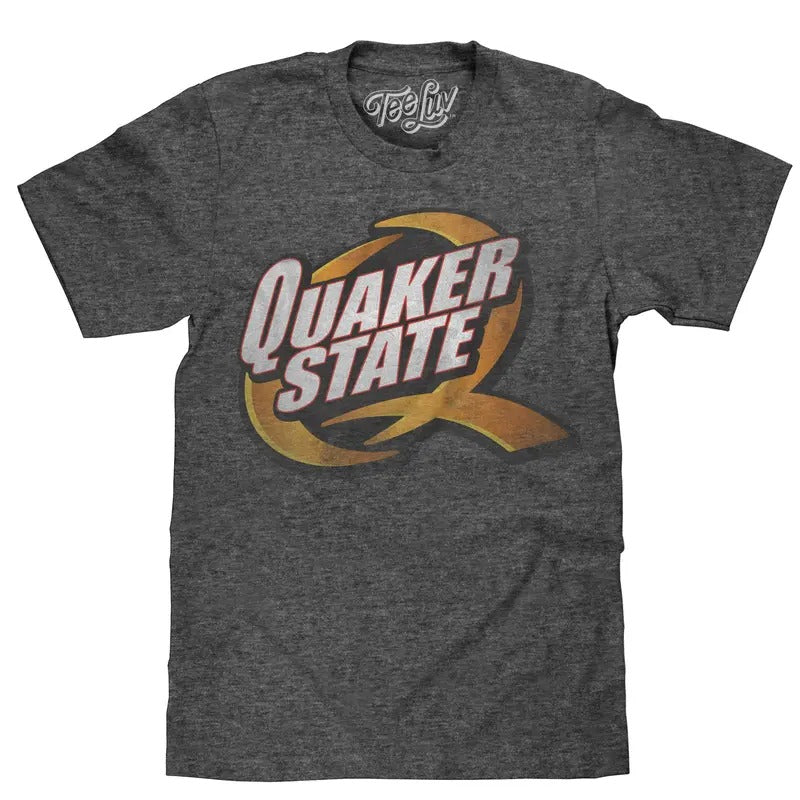 Quaker State Logo T-Shirt - Gray Hoodie, Sweatshirt | HypeDripTees.com