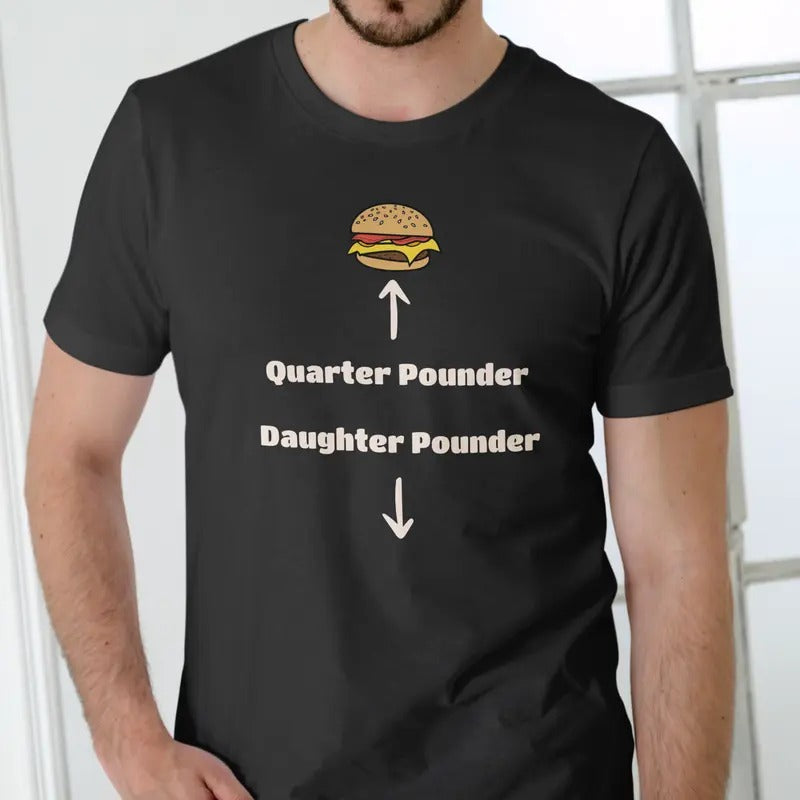 Quarter Pounder T Shirt, Unisex, 100% cotton Fabric Menswear Hoodie, Sweatshirt | HypeDripTees.com