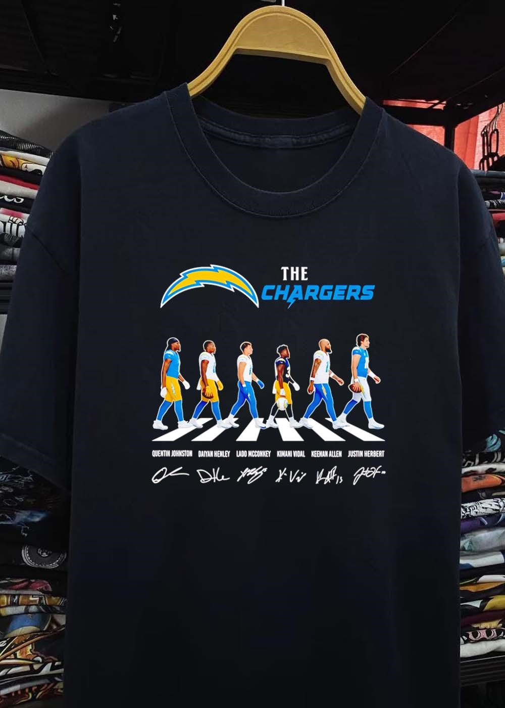 Quentin Johnston Daiyan Henley Ladd Mcconkey Kimani Vidal Keenan Allen Justin Herbert The Chargers T-Shirt