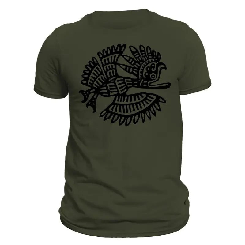 Quetzal Bird Aztec T-Shirt- Playera Con Pajaro Quetzal Azteca Casual Classic Hoodie, Sweatshirt | HypeDripTees.com
