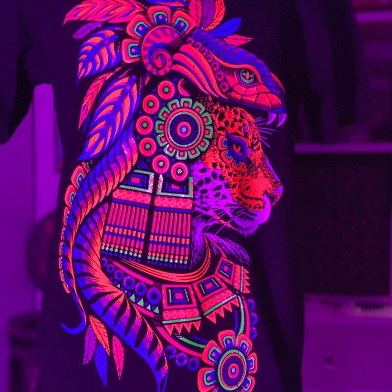 Quetzalcóatl con jaguar T-shirt Black Cotton Hoodie, Sweatshirt | HypeDripTees.com