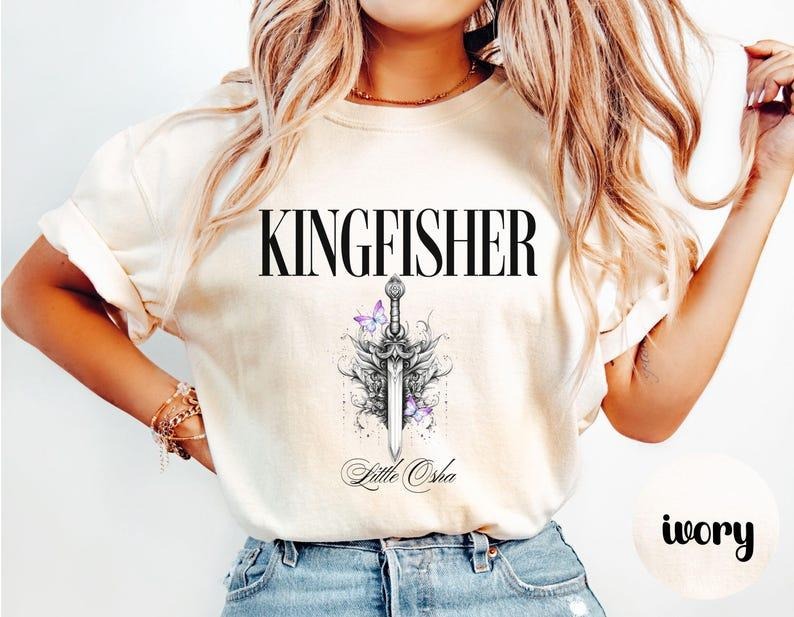 Quicksilver Book Kingfisher T-shirt , Fantasy Bookish Merch Inspired Fantasy Novel Apparel Romantasy Gift Bookish Shirt...