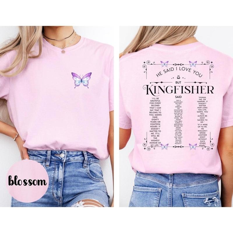 Quicksilver Book Kingfisher T-shirt, Apparel Romantasy Gift Quotes Shirt, Retro Styles, Bring Back the Classics, Full...