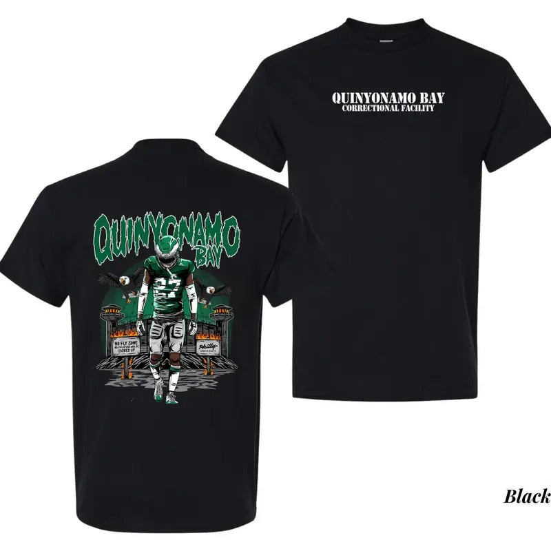 Quinyonamo Bay Shirt, Qu!nyon Mittchell Football Unisex Cotton Tee, Graphic Sport Shirt, Full Size, Full Color, Gift for...