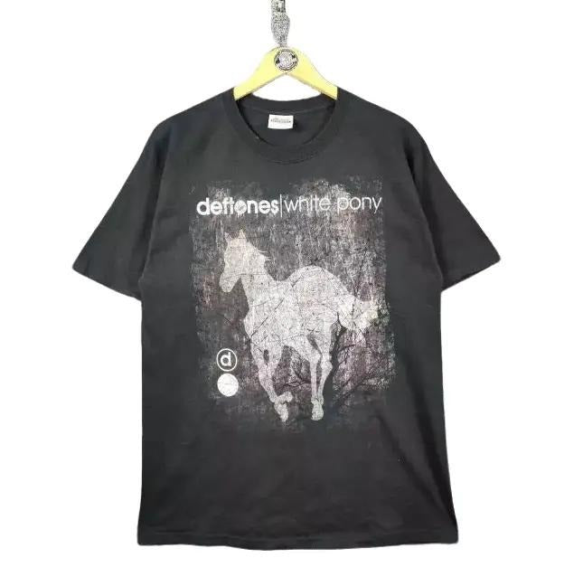 RARE!! Vintage Deftones White Pony Band T-Shirt Unisex S-5XL Gift Fans Menswear Top Hoodie, Sweatshirt | HypeDripTees.com