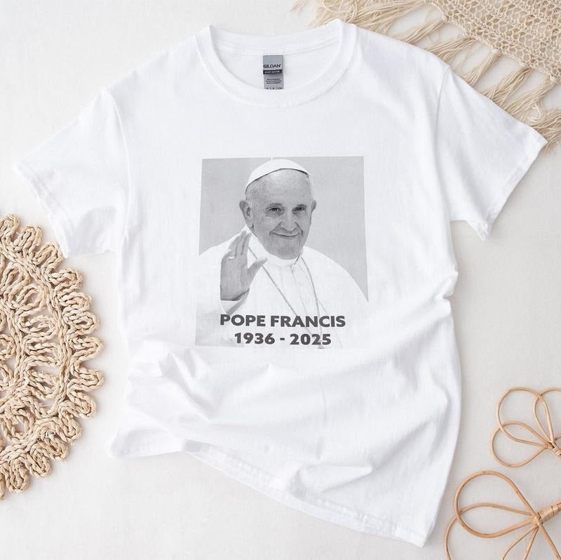 RIP Pope Francis Shirt - 1936 2025 - God Bless Pope Francis T Shirt Hoodie, Sweatshirt | HypeDripTees.com
