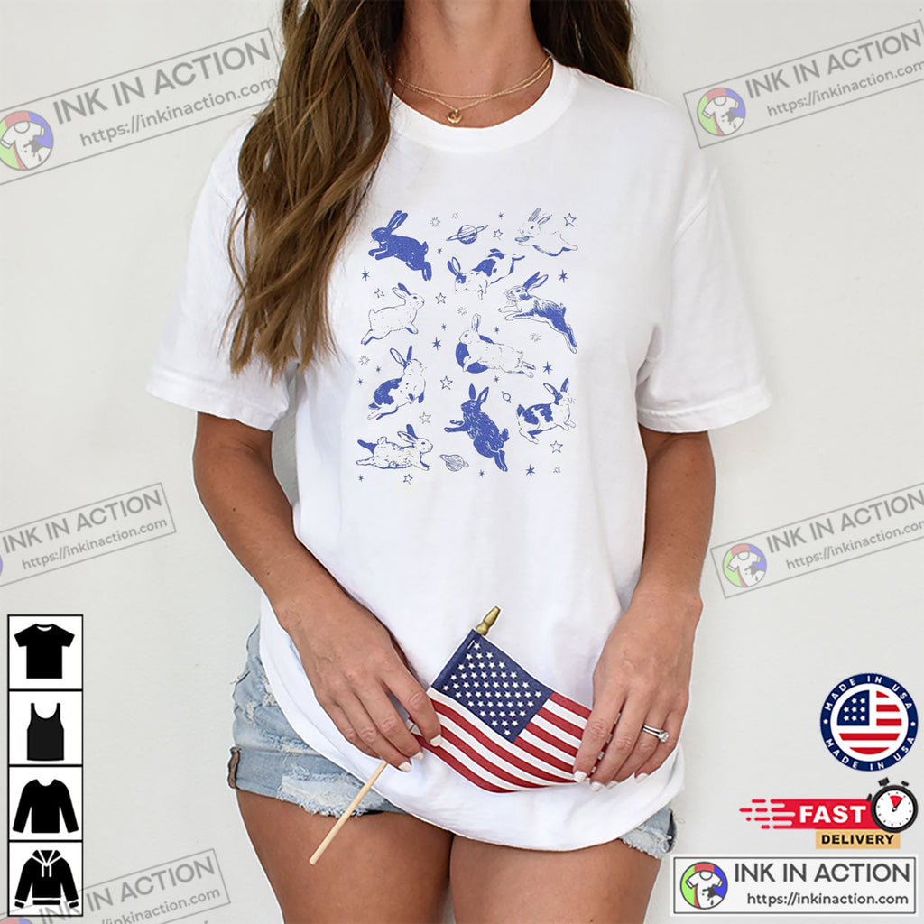 Rabbit Galaxy Graphic Comfort Colors Shirt