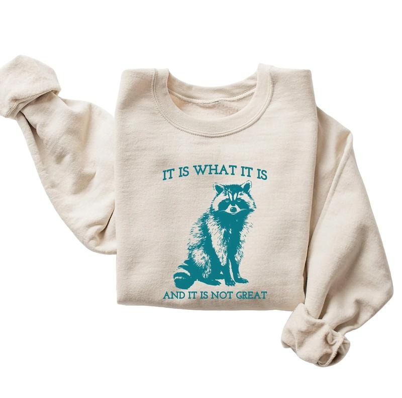 Raccoon Is What Is Not Great Shirt Mental Health Funny Animal Casual Classic Cotton T-Shirts, Hoodie, Sweatshirt