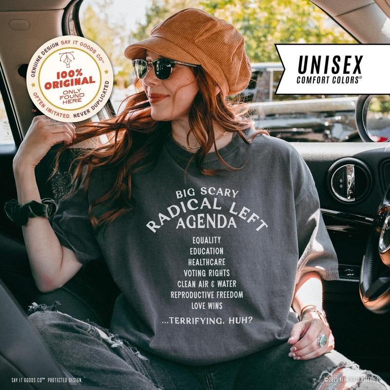 Radical Left Agenda Shirt, Anti-Trump Protest Tee, Progressive Political Shirt, Liberal Protest Shirt Equality Statement...
