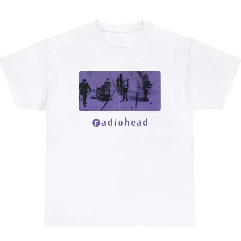 Radiohead Band T-Shirt Electronic 90s Emo rock Brand Classic Streetwear Tshirt Hoodie, Sweatshirt | HypeDripTees.com