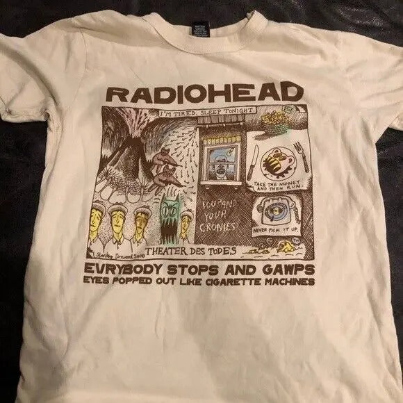Radiohead Shirt, Radiohead Short Sleeve Cotton T-shirt Unisex S-3XL Menswear Top Hoodie, Sweatshirt | HypeDripTees.com