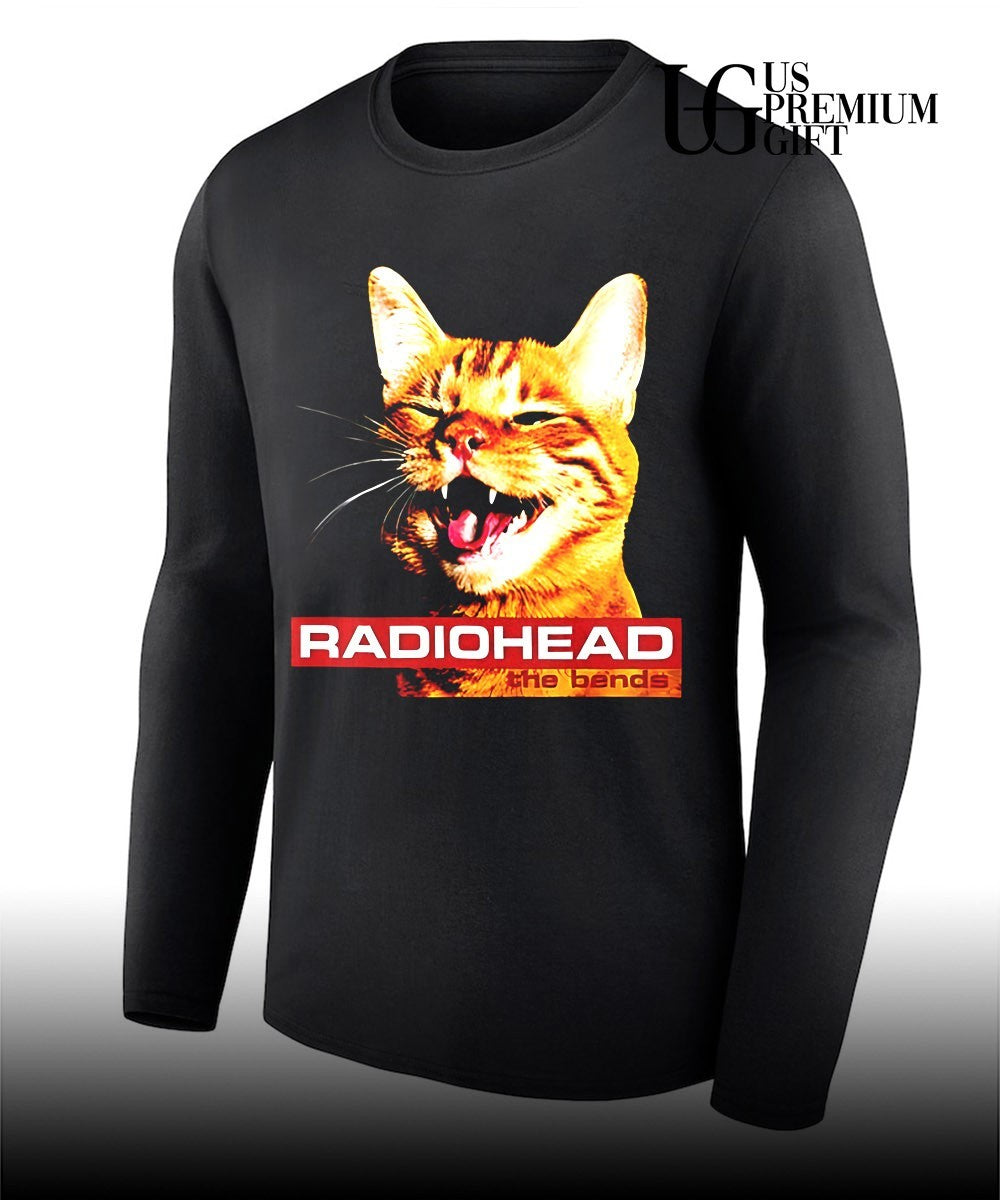 Radiohead The Bends laughing Cat music 2026 shirt