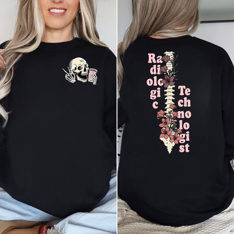 Radiologic Technologist, Radiology Skeleton Sweatshirt Best Price T-Shirts, Hoodie | HypeDripTees.com