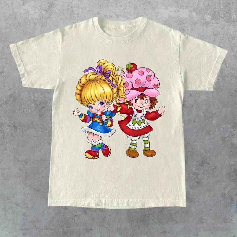 Rainbow Brite Shirt, Rainbow Brite 80's Babies Shirt, Strawberry Shortcake Shirt, Classic Cartoon, Gift for Her, Gift for...