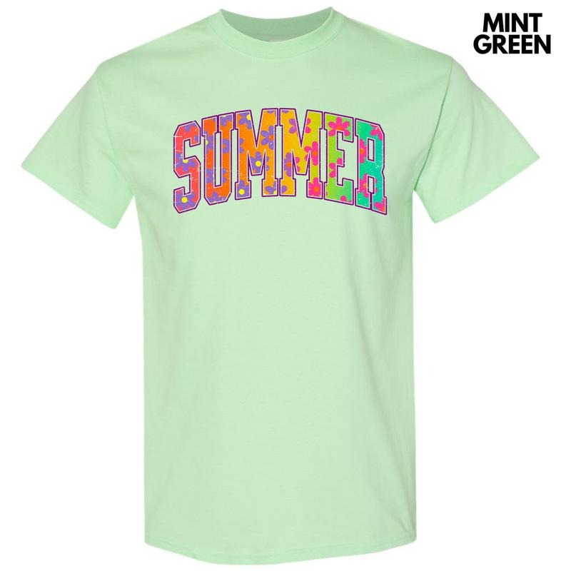 Rainbow Flower Summer Gildan Short Sleeve T-Shirt 'NLB' Hoodie, Sweatshirt | HypeDripTees.com