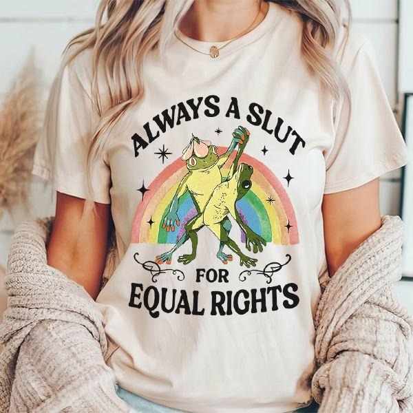 Rainbow Frog and Toad Always For Equal Rights Shirt Lgbt Shirt Pride Month Hoodie, Sweatshirt | HypeDripTees.com