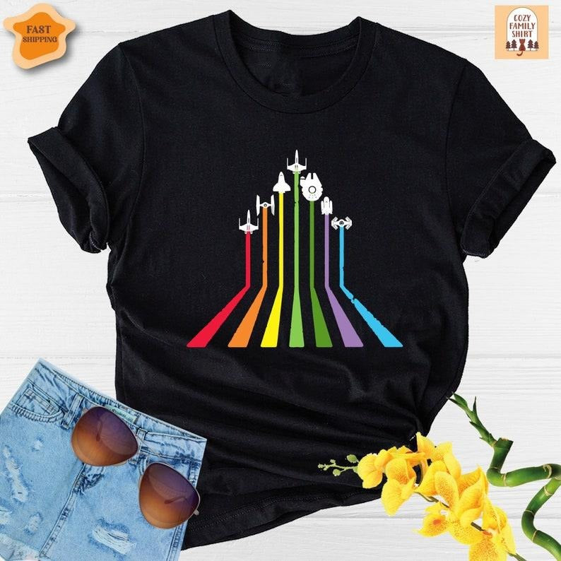 Rainbow Shirt, LGBTQ Shirt, Gay Shirt, Lesbian Shirt, LGBT Shirt, Gay Pride Shirt Hoodie, Sweatshirt | HypeDripTees.com