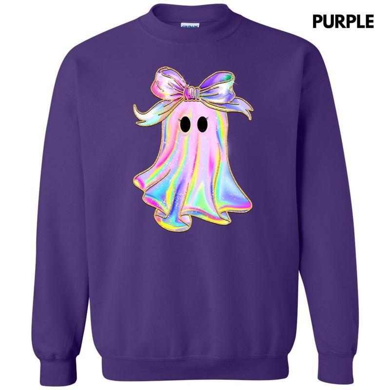 Rainbow Sparkle Ghost Sweatshirt 'NLB' T-Shirts, Hoodie | HypeDripTees.com