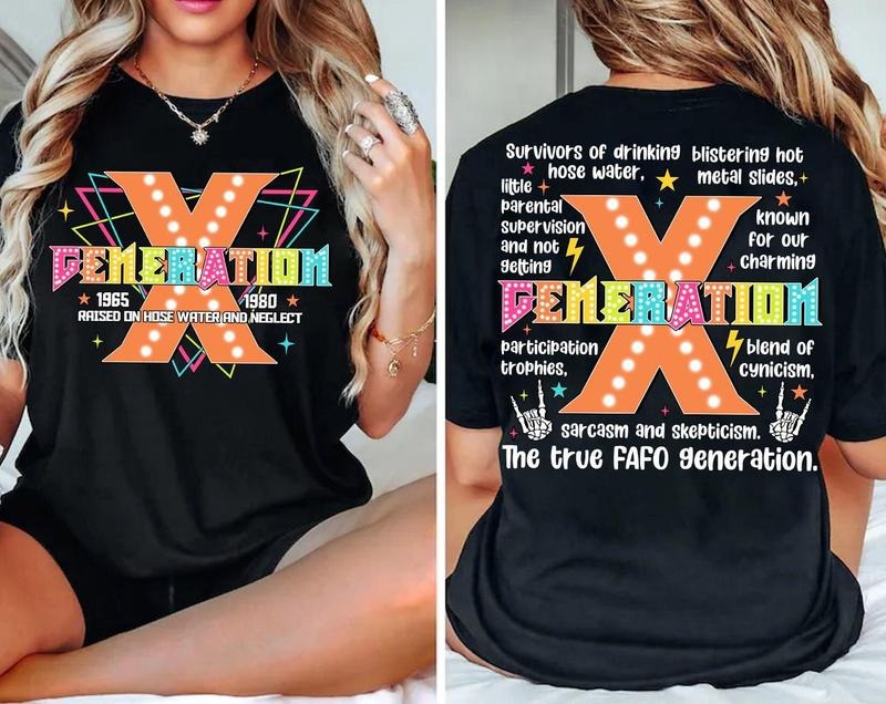"Raised on Hose Water & Neglect" Tee  | Retro Gen X Nostalgia Shirt | Funny Throwback Fit Hoodie, Sweatshirt