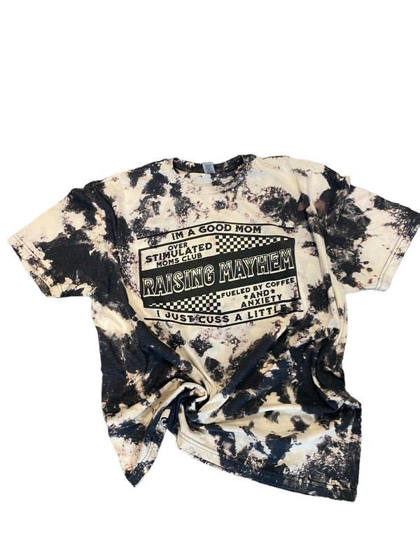 Raising Mayhem Acid Wash Shirt Hoodie, Sweatshirt | HypeDripTees.com
