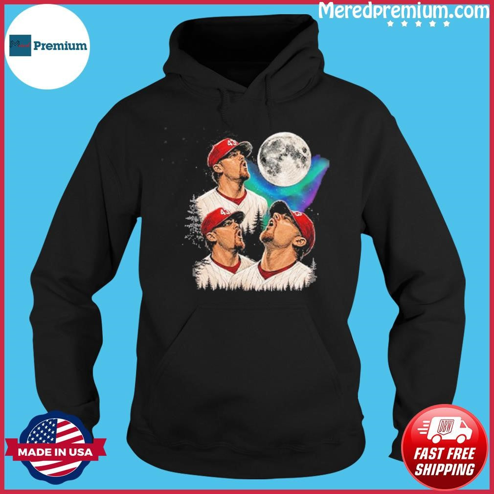 Randy Wolf Philadelphia Phillies Wolf Howling Meme T-Shirt