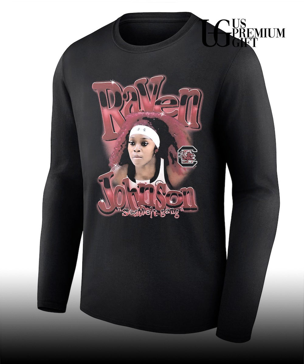 Raven Johnson South Carolina Gamecocks WNBA Seatbelt gang shirt