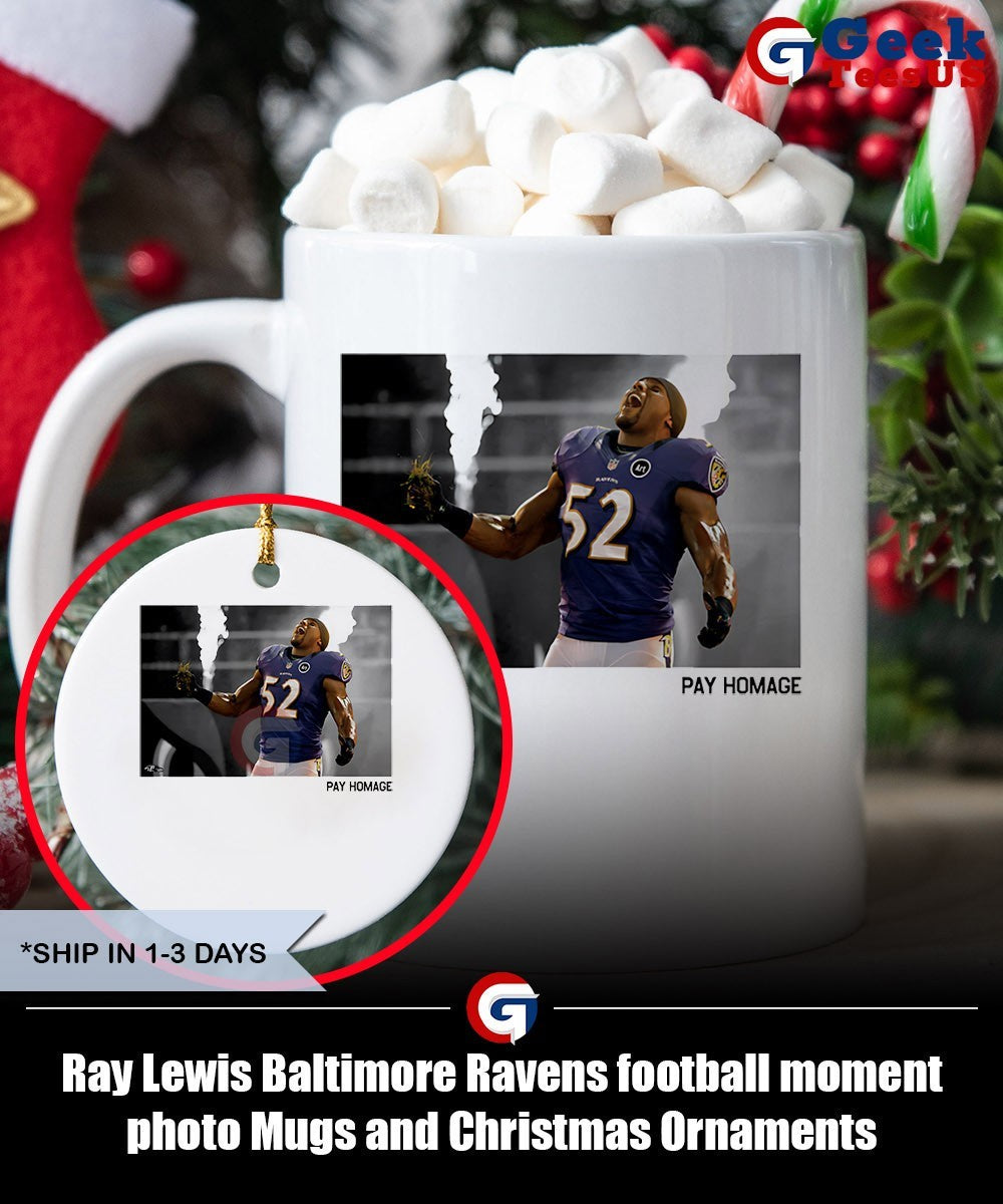 Ray Lewis Baltimore Ravens football moment photo shirt