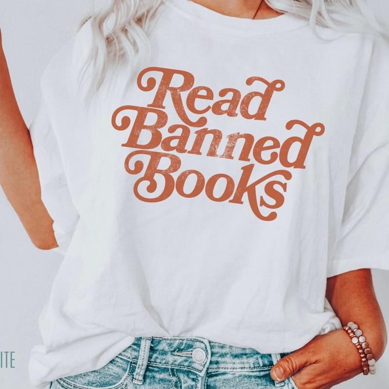 Read Banned Books Shirt, Banned Books Shirt, Reading, Book Lover Tee Gift, Library Shirt, Book Club Tee, Literary Tee,...