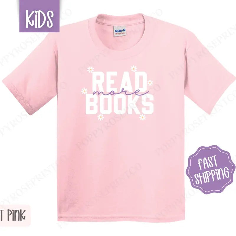 Read More Books Kids Shirt - Bookish Children's Tshirt - Cute Youth Tee Gildan Hoodie, Sweatshirt | HypeDripTees.com