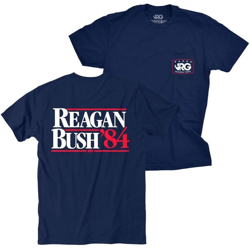 Reagan Bush 84 Rowdy Gentleman Navy Blue Tee Shirt Hoodie, Sweatshirt | HypeDripTees.com