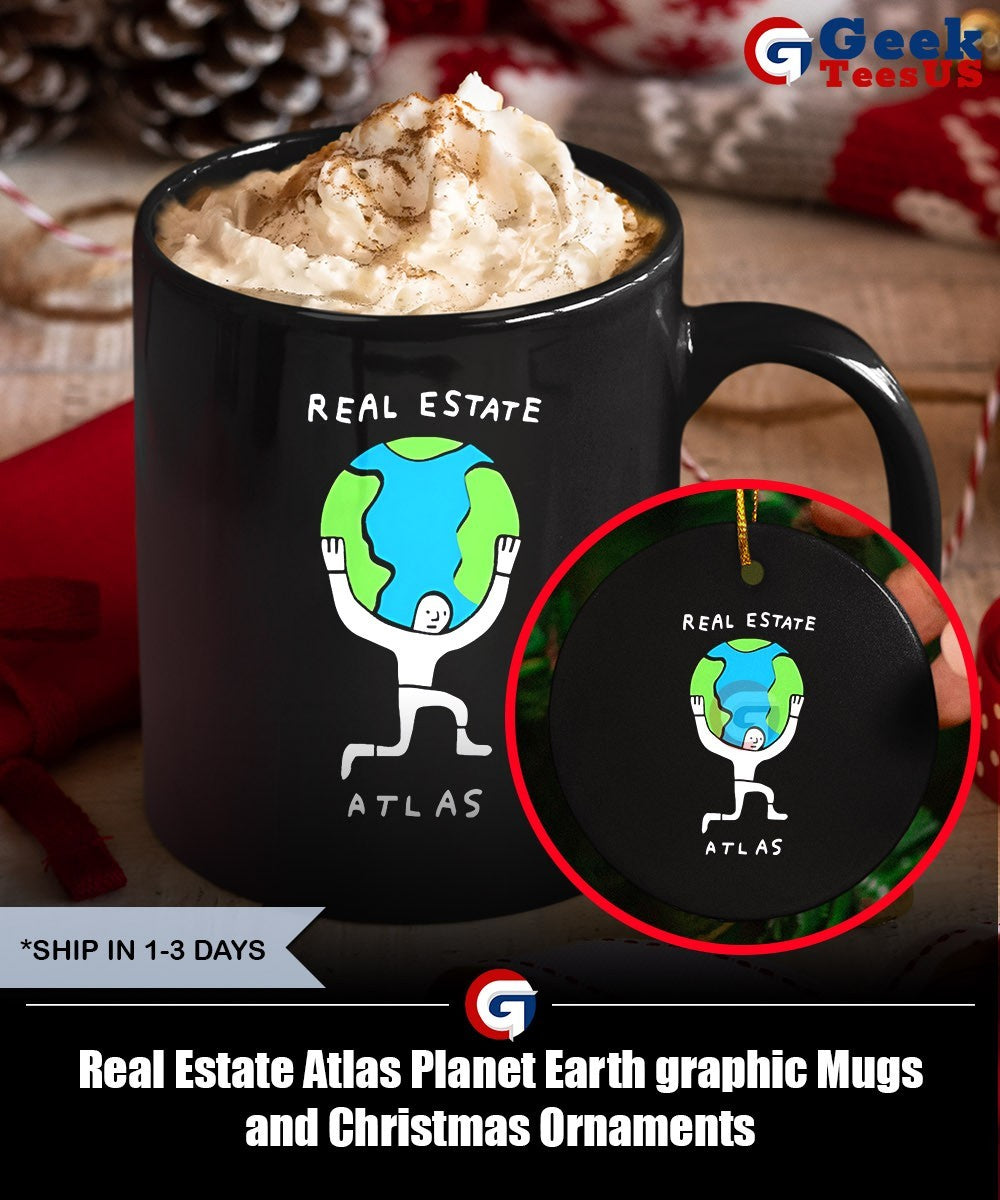 Real Estate Atlas Planet Earth graphic shirt