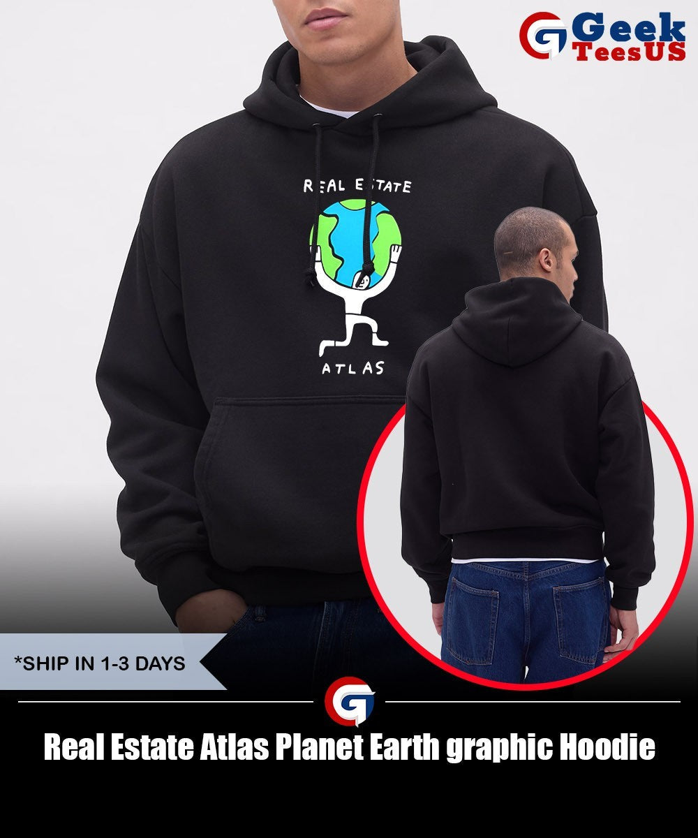 Real Estate Atlas Planet Earth graphic shirt