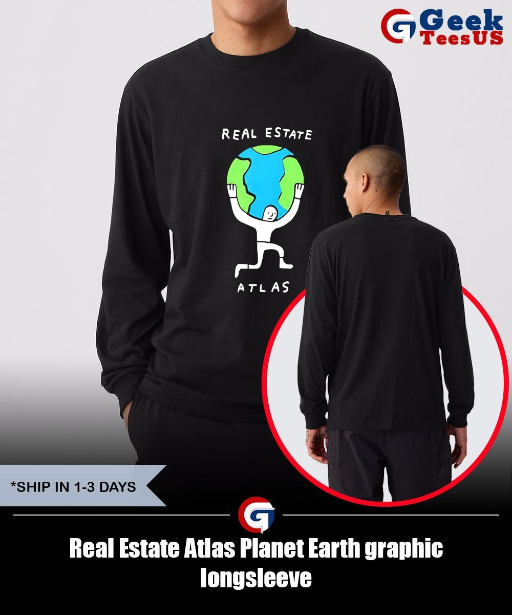Real Estate Atlas Planet Earth graphic shirt